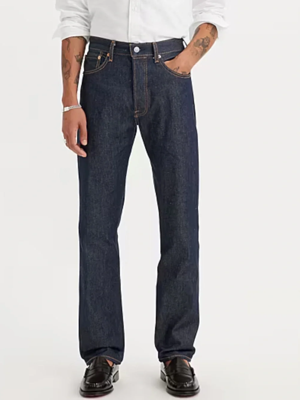 NWOT Levi’s Men's Straight-Leg Dark Blue 501 Jeans, Size 30x 30